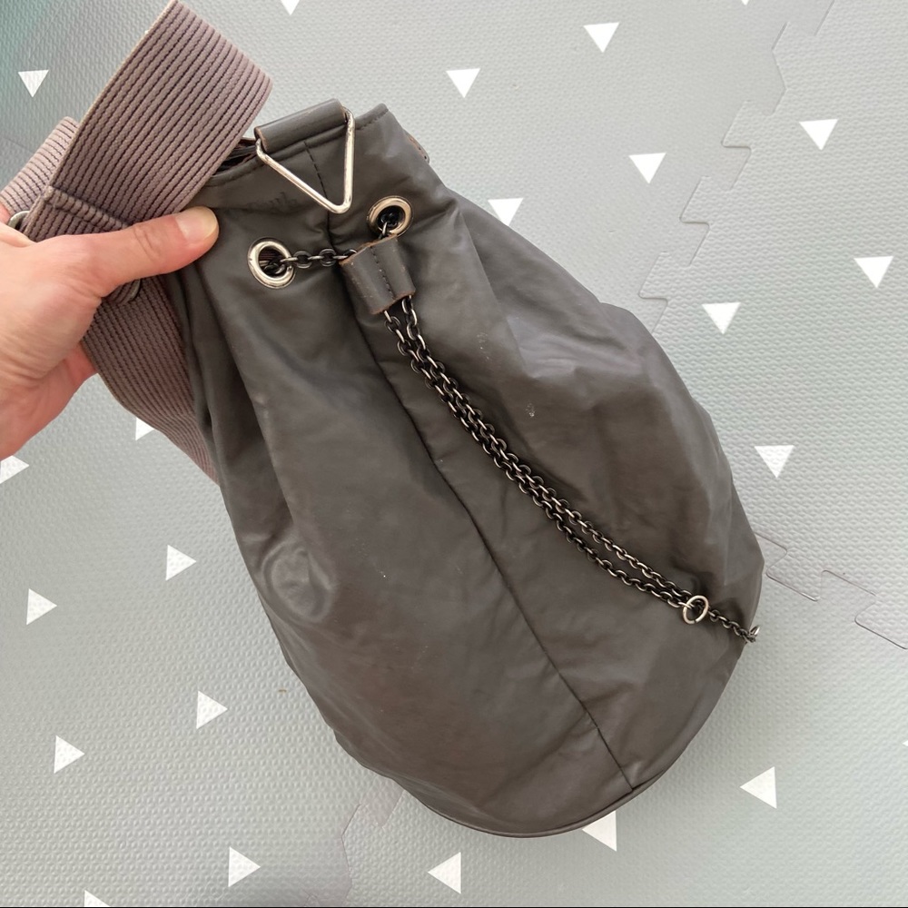 Jean Paul Gaultier Homme Vintage Drawstring Bucket Bag, Grey